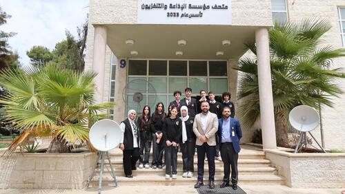 Grade 8 visit to Jordanian T.V 2024-2025