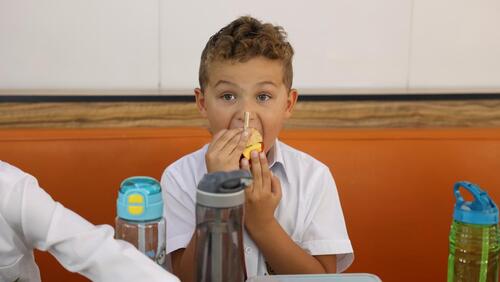 Modern American School Classes & Cafeteria - الصفوف و كافيتريا المدرسة الأمريكية الحديثة 