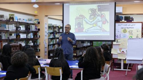 Hosting the Famous Caricaturist Emad Hajjaj 2025-2026 إستضافة الرسام الكاريكاتيري عماد حجاج 