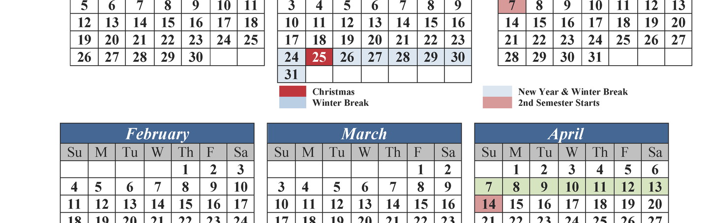 School Calendar | Modern American School