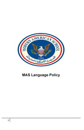 MAS Language Policy